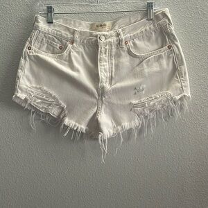 We The Free Womens Distressed Denim Shorts Size 28
